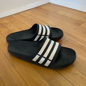 Men’s Adidas Slides in Size 10